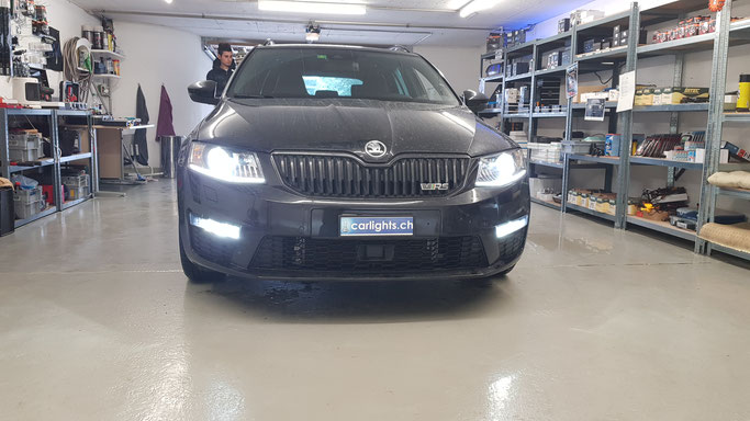 SKODA OCTAVIA RS LED UMBAU H7 PHILIPS XTREME ULTINON