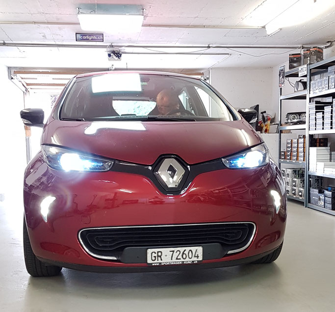 RENAULT ZOE LED UMBAU ABBLENDLICHT