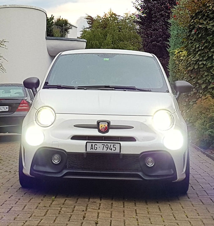 ABARTH 500 LED Nebel, innen Tagfahrlicht