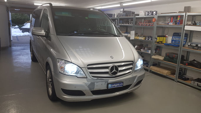 MERCEDES VIANO LED Umbau H7 LED Philips X-Treme Ultinon