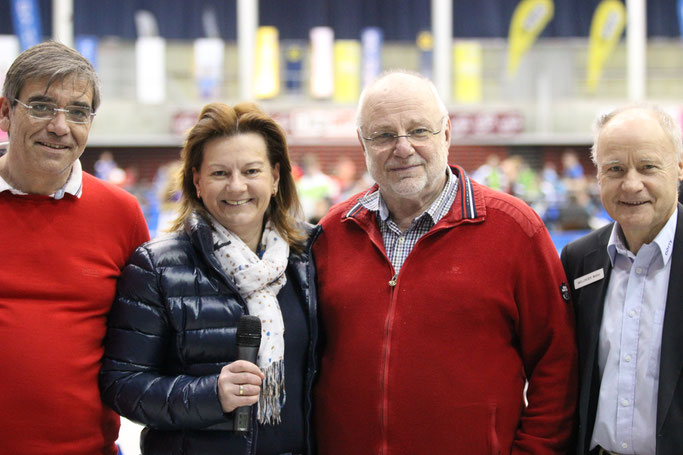 Foto A. Promberger - vl Richard Balstedt, Vize Bgm Karin Hörzing, Turnierchef Günther Renner, Oberschiedsrichter Walter Wellinger