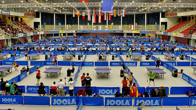 TipsArena in Linz (Photo Plohe) by Ian Marshall, ITTF Publications Editor