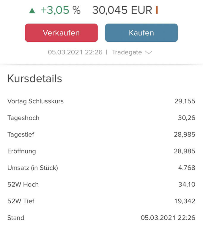 Consorsbank App Kursdetails