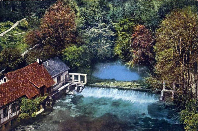 Ansichtskarte Blautopf um 1915