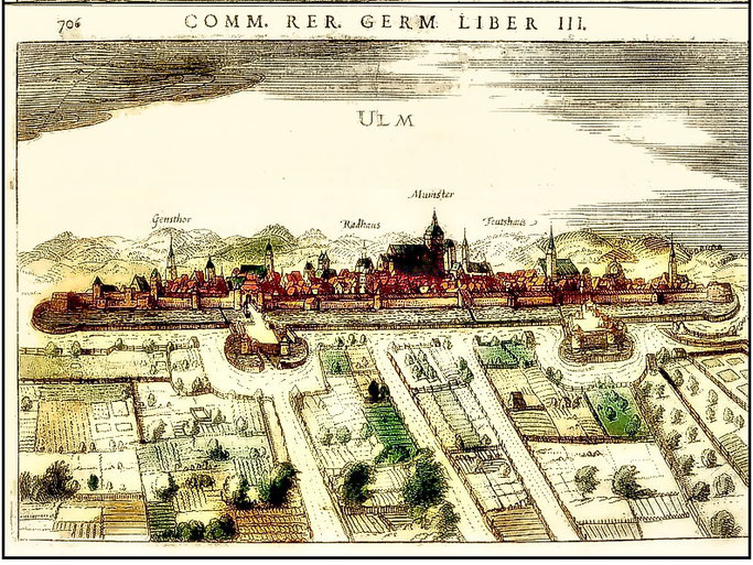 Kupferstich Ulm um 1570