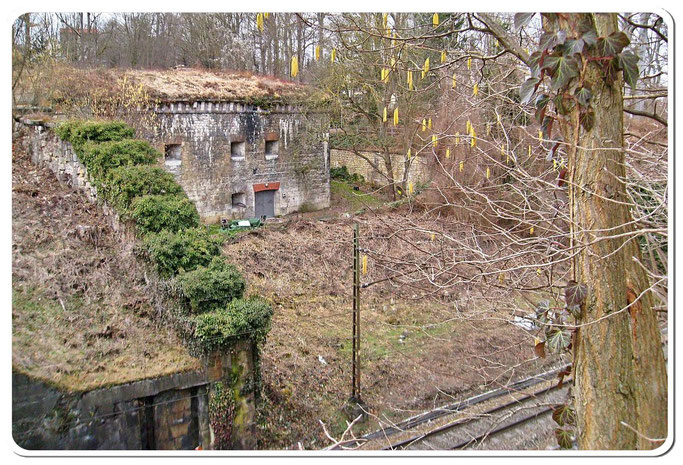 Werk XXI – Untere Gaisenbergbastion Bahnlinie Ulm -Stuttgart