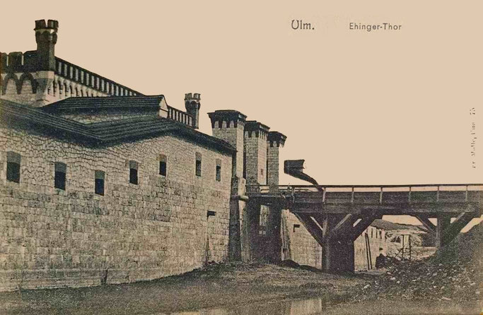 Postkarte um 1890 Ehinger Tor