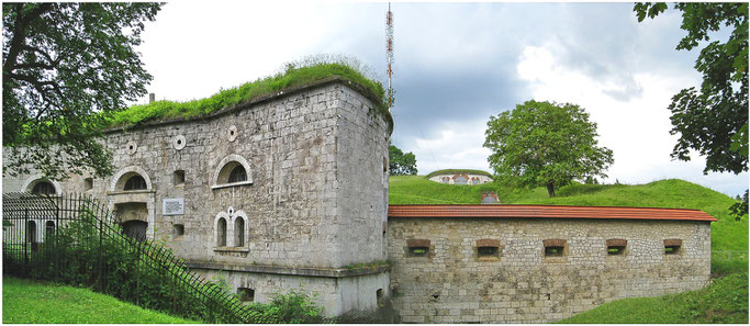 Bundesfestung Ulm Oberer Kuhberg Werk XXXII  Ostseite Eingangsbereich.