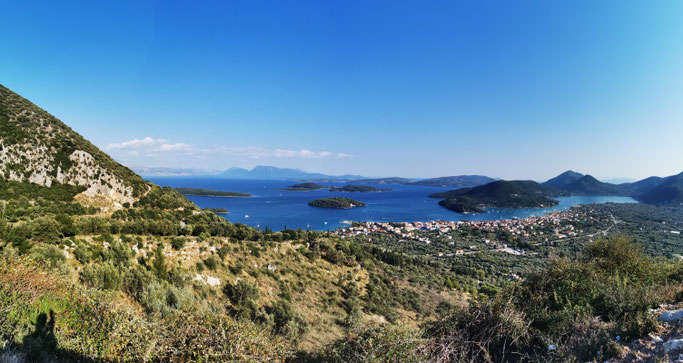 Das Panorama von Nidri