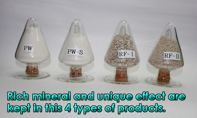 Rich mineral and unique effect are kept in this 4 types of products.