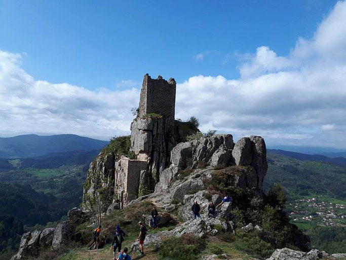 chateau de Rochebonne trail ardechois