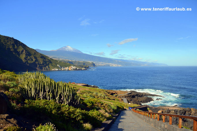 Costa El Sauzal mit Blick auf den Pico del Teide