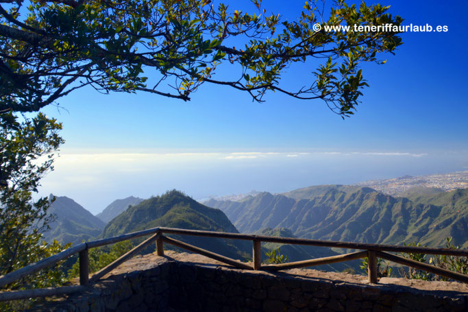 Mirador Pico del Inglés, Blick auf Santa Cruz de Tenerife