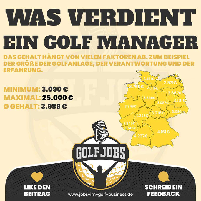 Gehalt vergleich - Was verdient ein Golf Manager netto brutto in Deutschland Schweiz Österreich niedersachsen bremen berlin schleswig holstein bayern