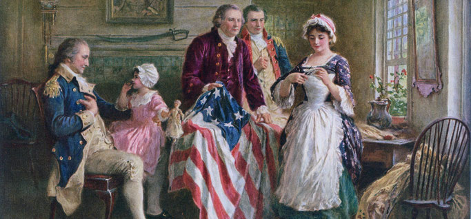 JEAN LEON GEROME FERRIS. BETSY ROSS. 1777