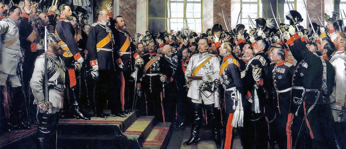 WERNER, ANTON. PROCLAMATION OF THE GERMAN EMPIRE. 1885