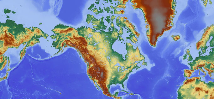 Perspektivenwechsel: Die Amerika zentrierte Weltkarte