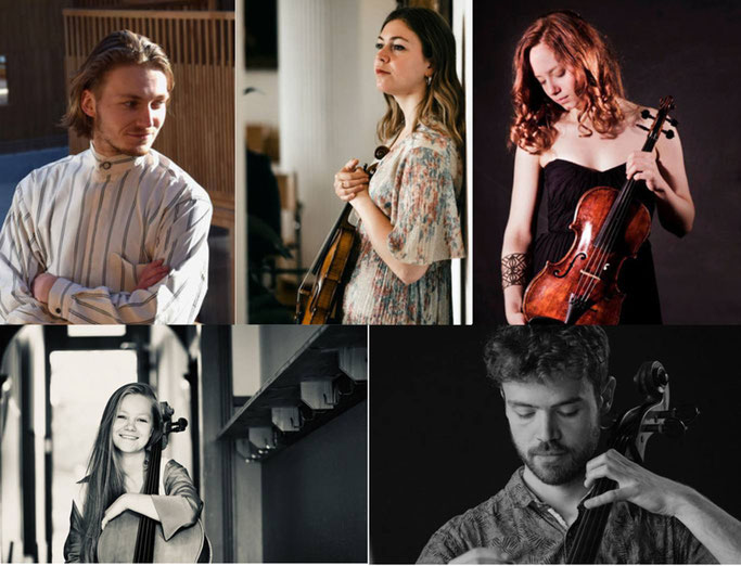 Delejan Brynaert (violon), Hélène Dozot (violon), Carla Ortega Bellver (alto), Alexandre Bughin (violoncelle), Yunah Proost (violoncelle) 