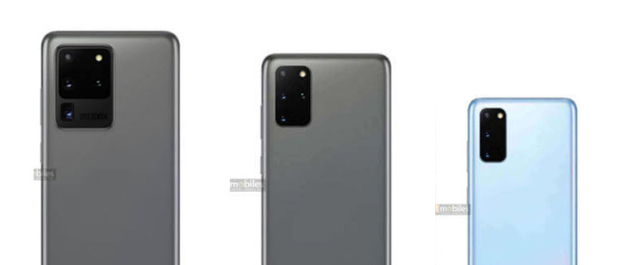 Samsung Galaxy s20 ultra, s20 plus, s20