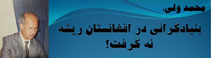 حقیقت، محمد ولی: بنیادگرائی در افغانستان ریشه نه گرفت