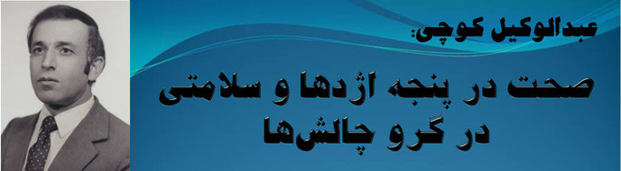 حقیقت، عبدالوکیل کوچی: صحت در پنجه اژدها و سلامتی در گرو چالش‌ها