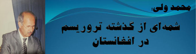 حقیقت، محمد ولی: شمه‌ای از گذشته تروریسم در افغانستان