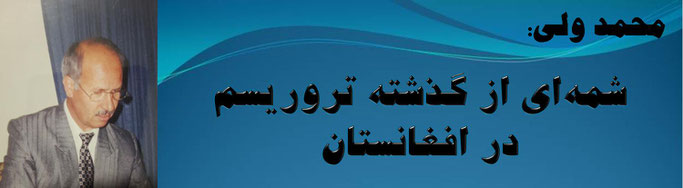 حقیقت، محمد ولی: شمه‌ای از گذشته تروریسم در افغانستان