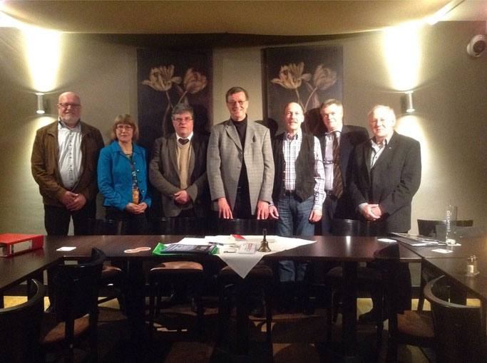v.l. U.Neuholz,B.Fechner, H.Haase. K,-U.Hausch, J.Schmelter, G.Fhr.v.Mirbach, B.Rennesland