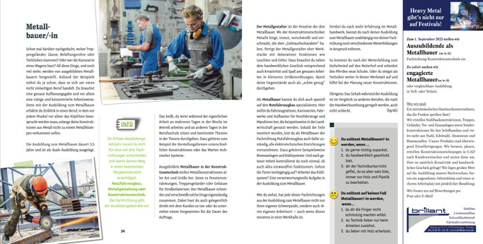 Ausbildungsplaetze ROW Metallbau Rotenburg Wuemme Zeven Sottrum OHZ BRV