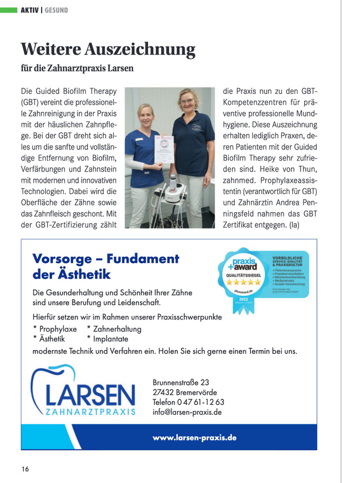 Anzeigenplatzierung Land & Leben Magazin