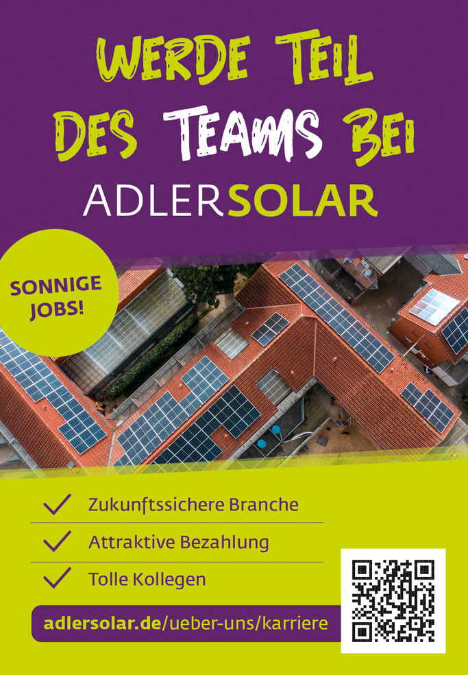 Job Stellenangebote Adler Solar Solaranlagen Bremen, Zeven, OHZ usw