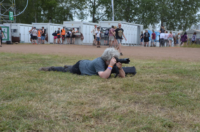 Fotos - alle Zeitungen fotografieren und berichten vom Hurricane. Aber Land & Leben hat bald die meisten Fotos online - meint der Onlinemensch.