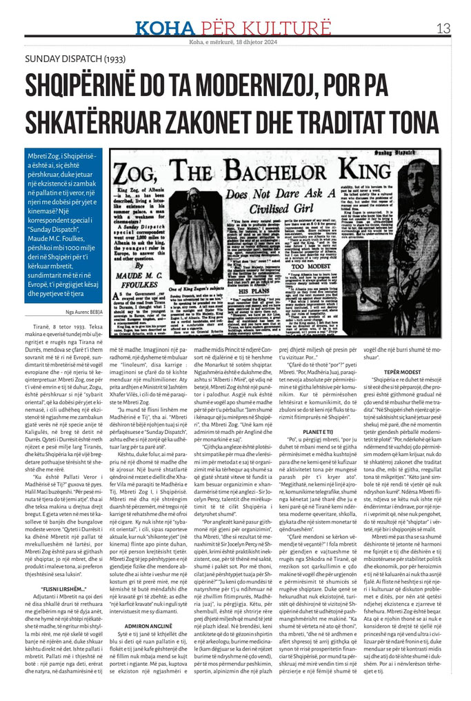 Koha, e mërkurë, 18 dhjetor 2024, f.13