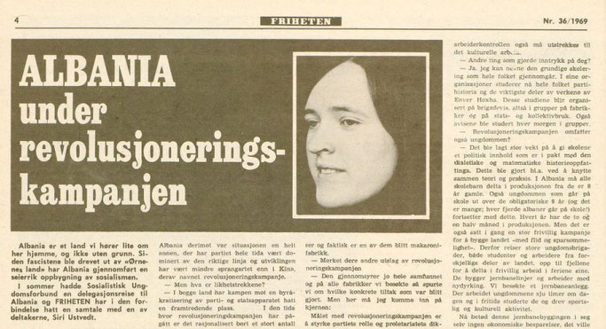 Burimi : Revista norvegjeze “Friheten”, Nr.36, 22–27 shtator 1969, faqe n°4