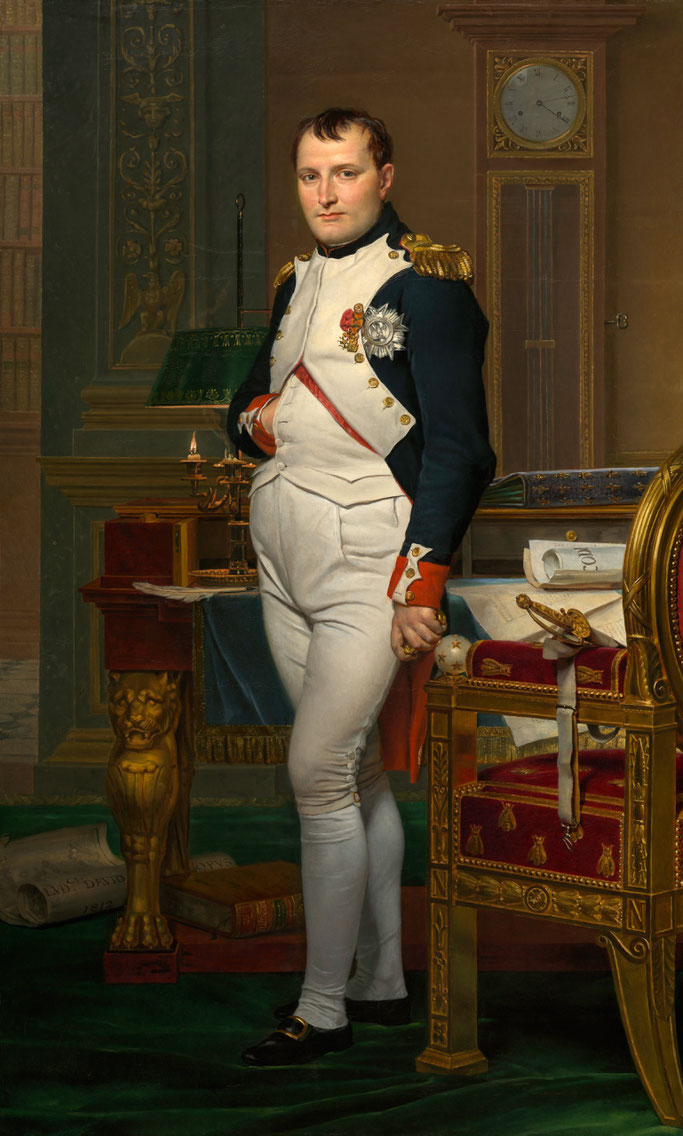 Napoléon dans son cabinet de travail, huile sur toile de David, 1812, National Gallery of Art.