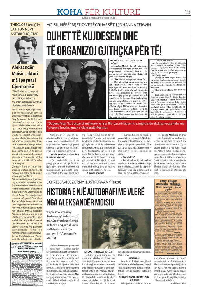 Koha, e mërkurë, 5 mars 2025, f.13