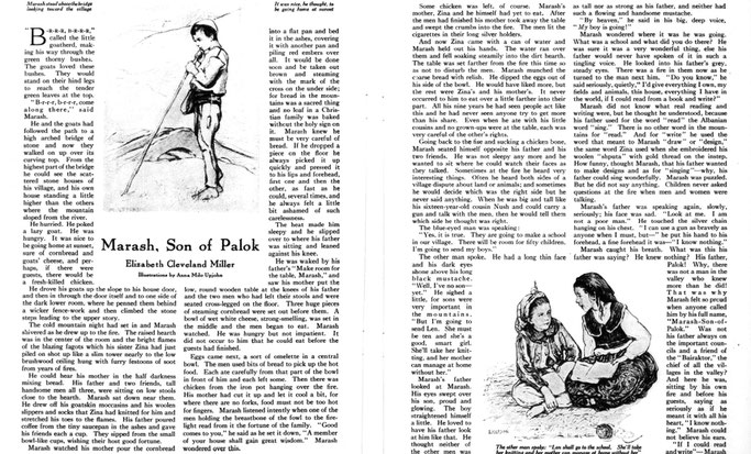 Burimi : American Junior Red Cross News, shkurt 1927, faqe n°114 – 116 // Vizatime nga Anna Milo Upjohn