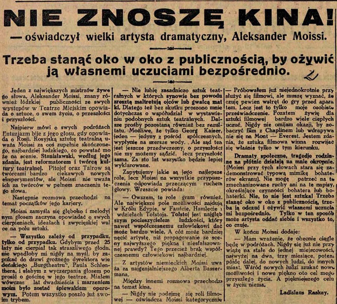 Burimi : Ilustrowana Republika, e diel, 19 gusht 1928, faqe n°18