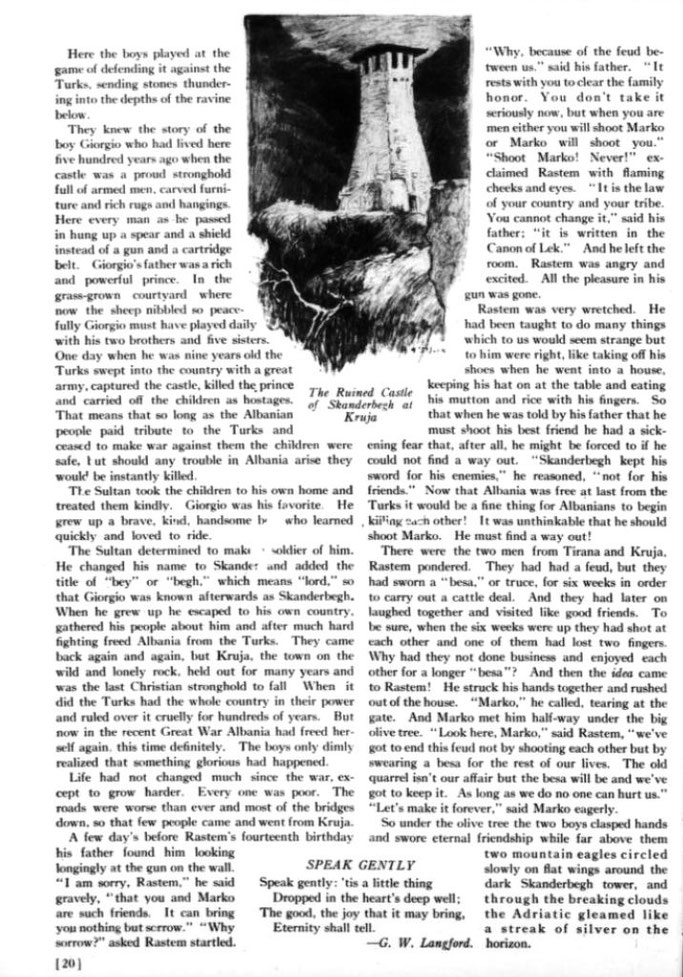 Burimi : American Junior Red Cross News, tetor 1920, faqe n°20 // Vizatim nga Anna Milo Upjohn