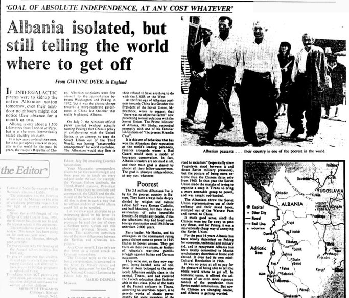 Burimi : The Canberra Times, e shtunë, 6 gusht 1977, faqe n°2