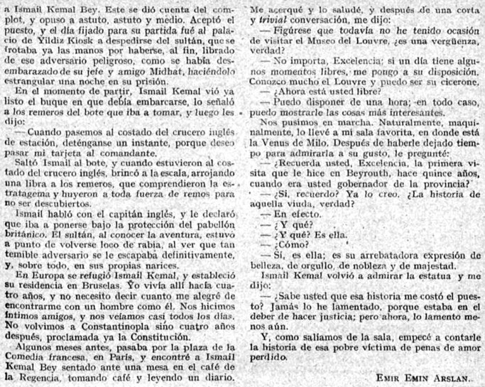 Burimi : Caras y Caretas, 12 korrik 1913, faqe n°102-106