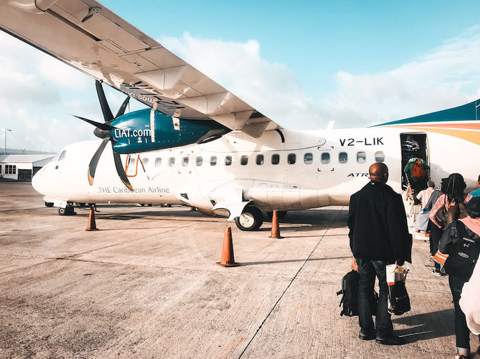 flights from london to dominica