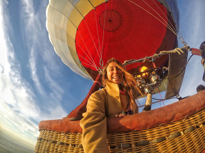 Hot air balloon ride, Luxor, Egypt