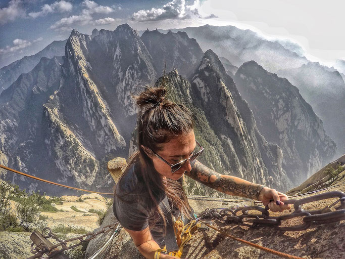 dangerous hike, China