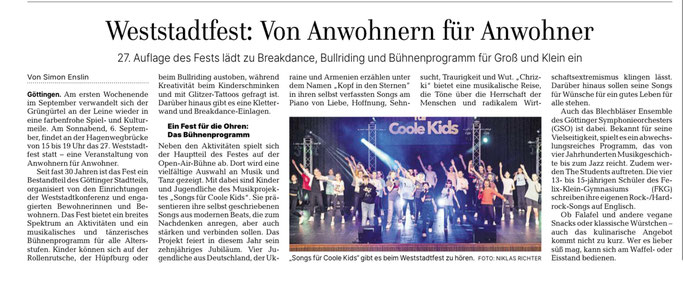 Göttinger Tageblatt vom 28.08.2025