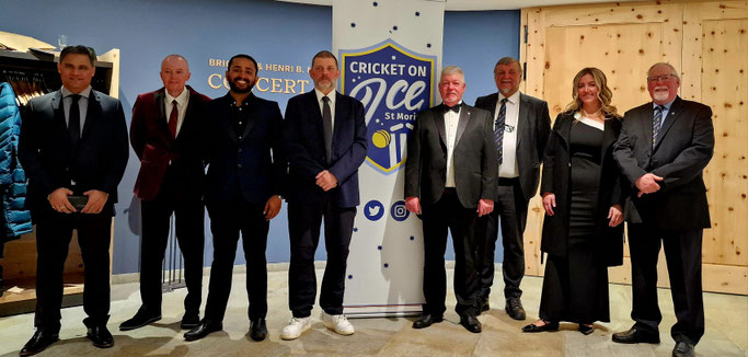 Umpires at Cricket on Ice 2025