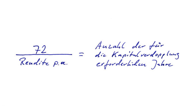 Formel der 72er-Regel