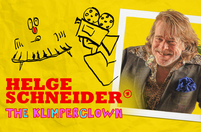 Keyvisual zur Doku „Helge Schneider - The Klimperclown“ © SWR/Florianfilm/Helge Schneider