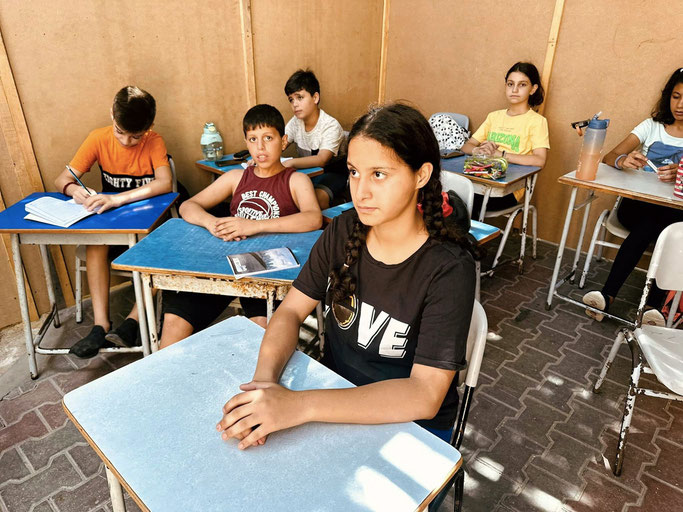 Schulklasse in Pfarrei „Heilige Familie“ in Gaza-Stadt. © Pfarrei Heilige Familie