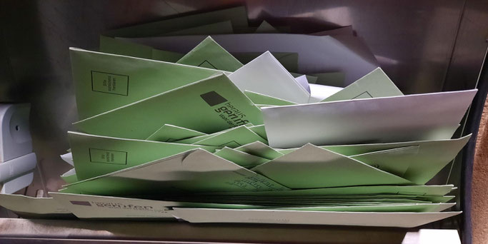 Briefwahl zur Rätewahl in Hermeskeil. © Christian Heinz